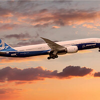 Buy canvas prints of Boeing 787-9 Dreamliner by J Biggadike