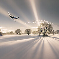 Buy canvas prints of Spitfire Snow  by J Biggadike