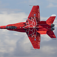 Buy canvas prints of RCAF CF18 Hornet Demo by J Biggadike