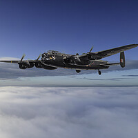 Buy canvas prints of Lancaster Bomber Air to Air by J Biggadike