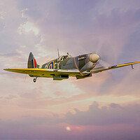 Buy canvas prints of Spitfire MK IX TD314 by J Biggadike