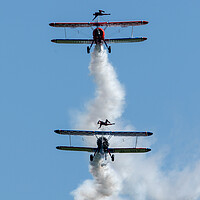 Buy canvas prints of AeroSuperBatics Wingwalkers by J Biggadike