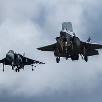 Buy canvas prints of F35 and Harrier by J Biggadike