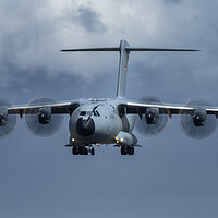 Buy canvas prints of A400M on Approach by J Biggadike