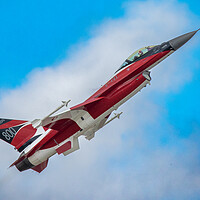 Buy canvas prints of Danish Air Force F-16AM Fighting Falcon	 by J Biggadike