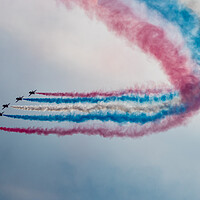 Buy canvas prints of Red Arrows Enid Section by J Biggadike