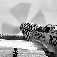 Buy canvas prints of North American P51 Mustang Contrary Mary by J Biggadike