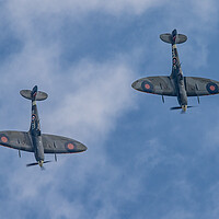 Buy canvas prints of Spitfire MH434 and MH415 by J Biggadike