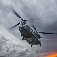 Buy canvas prints of The Mighty Chinook by J Biggadike