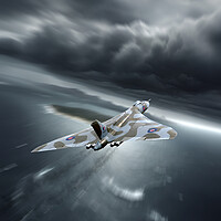 Buy canvas prints of Vulcan Stormfront by J Biggadike