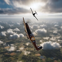 Buy canvas prints of Supermarine Spitfire Hunter by J Biggadike
