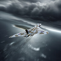 Buy canvas prints of Vulcan Stormfront by J Biggadike