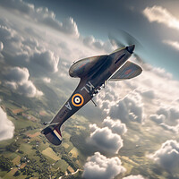 Buy canvas prints of Supermarine Spitfire Victory by J Biggadike