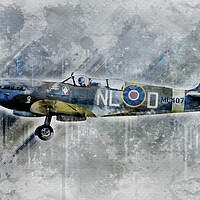Buy canvas prints of Supermarine Spitfire T.IX ML407 by J Biggadike