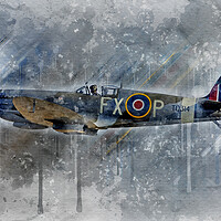 Buy canvas prints of Supermarine Spitfire MK IX TD314 by J Biggadike