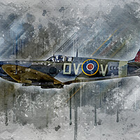 Buy canvas prints of Supermarine Spitfire MK Vc EE602 by J Biggadike