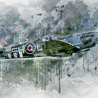 Buy canvas prints of Supermarine Spitfire LF Mk. IXc MK912 by J Biggadike