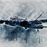 Buy canvas prints of Avro Lancaster Bomber PA474 by J Biggadike