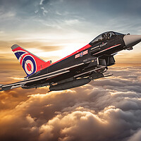 Buy canvas prints of Eurofighter Typhoon Portrait by J Biggadike