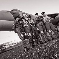 Buy canvas prints of Vulcan Bomber Crew by J Biggadike