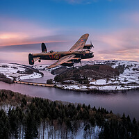 Lancaster Bomber Ladybower Reservoir