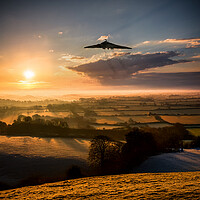 Avro Vulcan Bomber Sunset