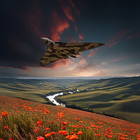 Avro Vulcan Bomber Poppies