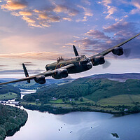 Lancaster Bomber Ladybower Reservoir