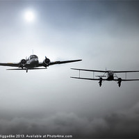Buy canvas prints of Anson and Rapide by J Biggadike