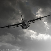 Buy canvas prints of RAF C-130 Transport by J Biggadike