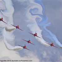 Buy canvas prints of Red Swirl by J Biggadike