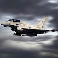 Buy canvas prints of RAF Typhoon Pass by J Biggadike