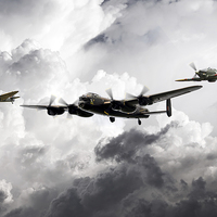 Buy canvas prints of The Battle of Britain Memorial Flight by J Biggadike