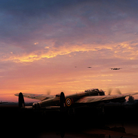 Buy canvas prints of Lancaster Dispersal by J Biggadike