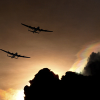 Buy canvas prints of Lancasters  by J Biggadike