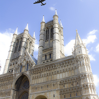Buy canvas prints of Bombers over the Cathedral by J Biggadike