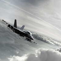 Buy canvas prints of F/A-18 Super Hornet by J Biggadike