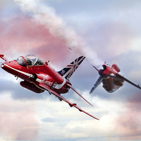 Buy canvas prints of Red Arrows Pass  by J Biggadike