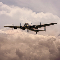 Buy canvas prints of  Warbirds - Avro Lancaster  by J Biggadike