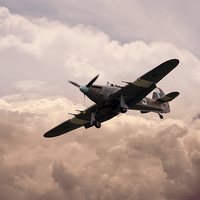 Buy canvas prints of Warbirds - Hawker Hurricane  by J Biggadike