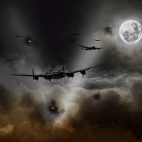 Buy canvas prints of Night Bombers  by J Biggadike