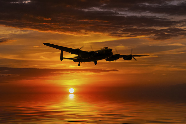 Avro Lancaster Landfall  Print by J Biggadike