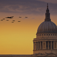 Buy canvas prints of Warbirds Over London  by J Biggadike