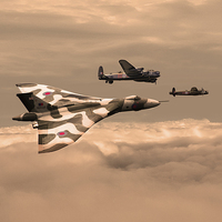 Buy canvas prints of Lancasters For Company  by J Biggadike