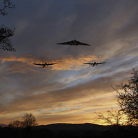 Buy canvas prints of Bombers Pass By  by J Biggadike