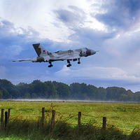 Buy canvas prints of XH558 Home after The Rain  by J Biggadike