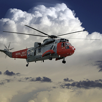 Buy canvas prints of Royal Navy Rescue by J Biggadike