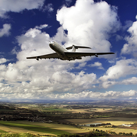 Buy canvas prints of VC-10 Fly By  by J Biggadike