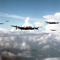 Buy canvas prints of Bomber Formation by J Biggadike