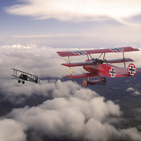 Buy canvas prints of The Red Baron by J Biggadike
